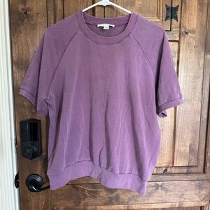 Treasure & Bond short sleeve cotton blend sweatshirt